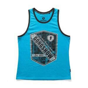Gongshow Hockey Tank Top Blue Graphic Athletic Jersey L